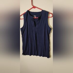 Jones New York Navy Sleeveless Tank Top